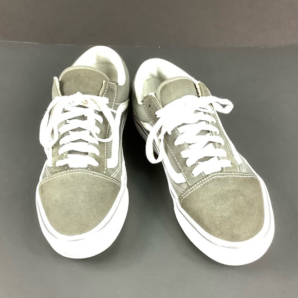 Vans Unisex Old Skool Lite (Suede/Canvas) Pewter Sneakers Men’s:8.5, Women’s: 10 - Picture 2 of 4